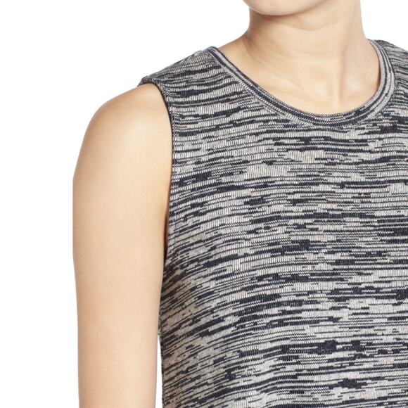 Madewell Marty Space Dye Gray Knit Sleeveless Tank M - Picture 9 of 9